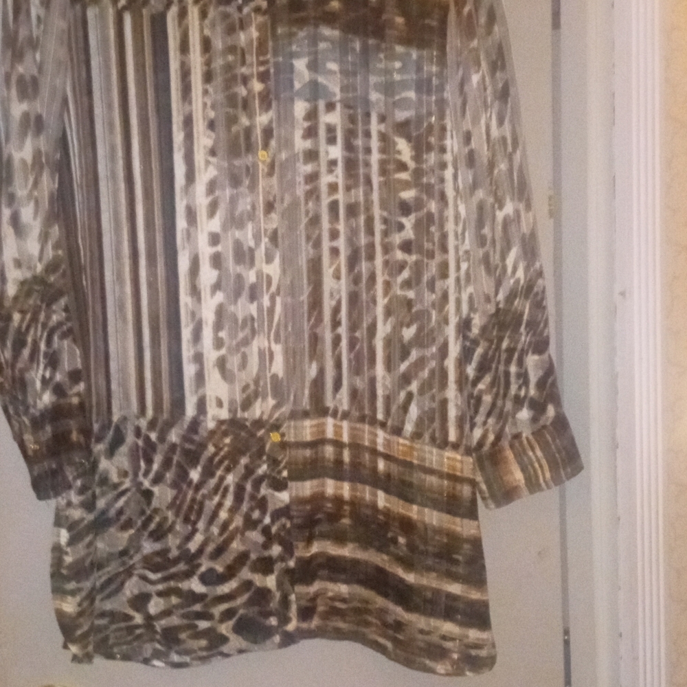 Chico's Multicolor Patterned Blouse